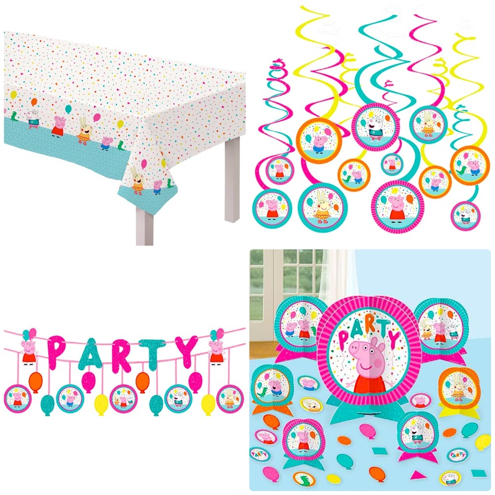 Peppa Pig Birthday Party Bundle Kit of 4 NWT